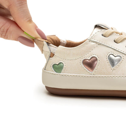 Toddler Sneakers Love 4 All - White Dream/ Sterling Silver/ Rose Gold