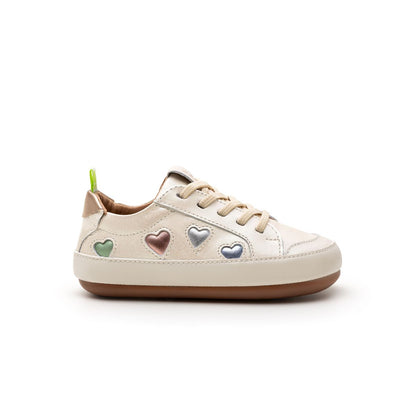 Toddler Sneakers Love 4 All - White Dream/ Sterling Silver/ Rose Gold