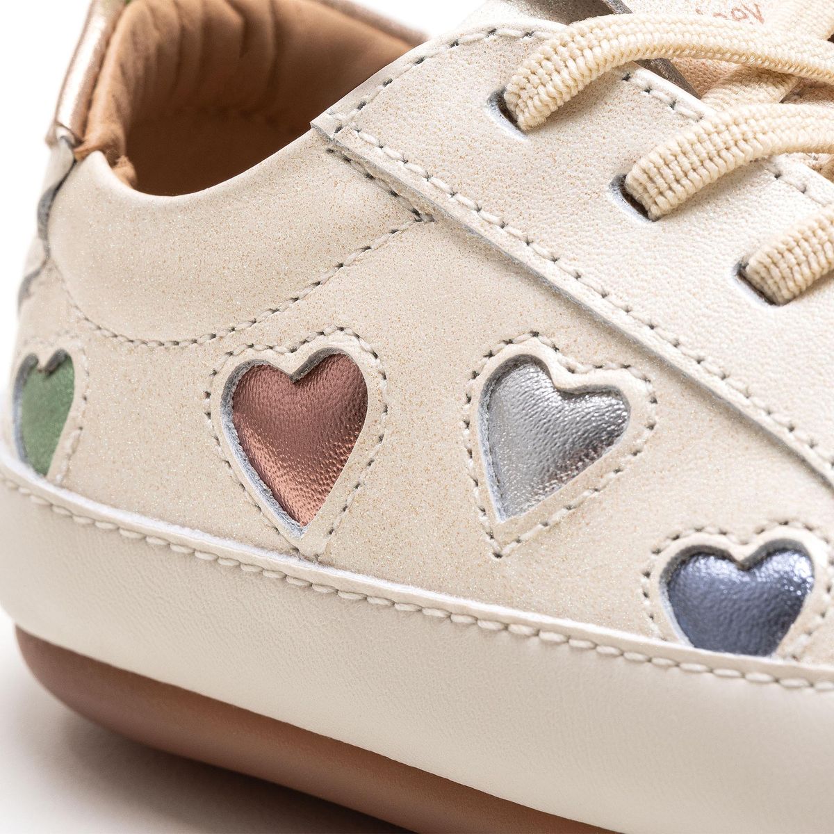 Toddler Sneakers Love 4 All - White Dream/ Sterling Silver/ Rose Gold