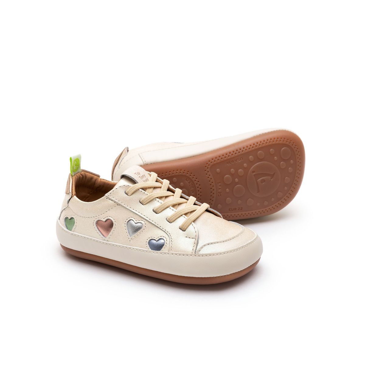 Toddler Sneakers Love 4 All - White Dream/ Sterling Silver/ Rose Gold